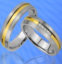 2 Ringe Trauringe Eheringe mit
