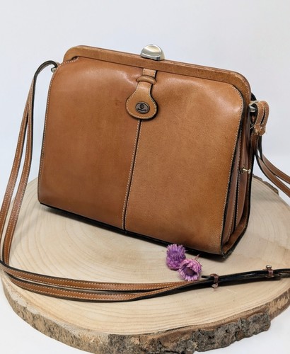 Goldpfeil vintage leder tasche - vintage,
