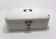 Alter Emaille Brotkasten Email Brotdose Art Deco Küche #3