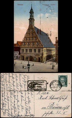 Ansichtskarte zwickau - ansichtskarte,
