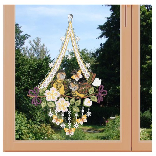 Fensterbild vogelsang - fensterbild,
