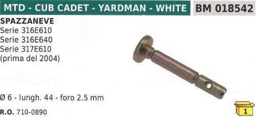 Sicherheitsbolzen 6mm 44 - 6mm, l