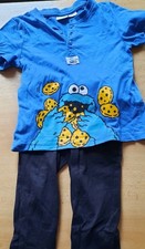 T-Shirt + Jogginghose, Gr. 104 + 98, Sesamstraße + H &M, getragen