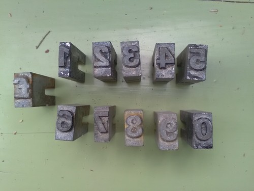 Vintage buchdruck metall - vintage,