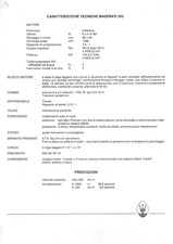 Autoprospekt MASERATI 222 Technische Daten