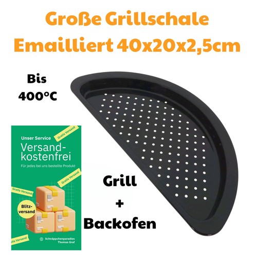 Grillschale 40x20x2 cm - 40x20x2,5,