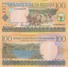 Rwanda 100 Francs (1/9/2003) -