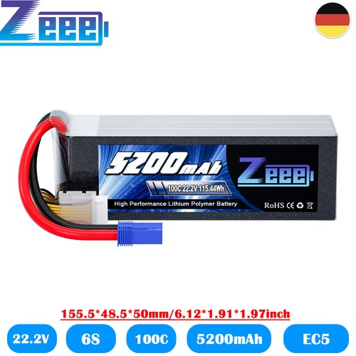 Zeee 100c 5200mah - 6s, 22,2v
