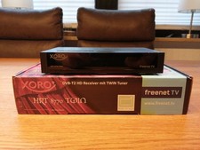 Xoro ® | DVB-T2 HD Receiver Twin Tuner | freenet TV | schwarz | Neu (OVP)