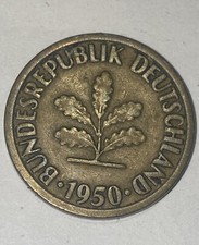 Pfennig bdl 1950 ein - pfennig, ,ein