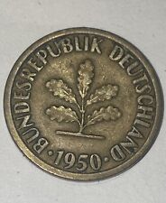 10 Pfennig bdl 1950 D ,ein Muss für Sammler,Sammlerstück, natürlich Einzigartig 