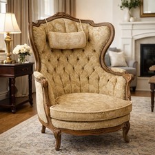 Eleganter Vintage Ohrensessel