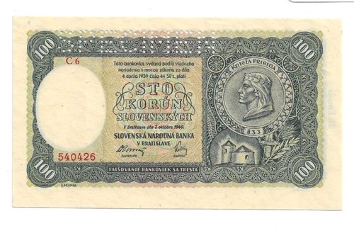 100 kronen 1940 slowakei - kronen,