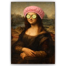 Mona Lisa Poster Duschhaube