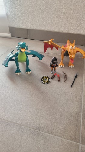 Playmobil oranger und grüner