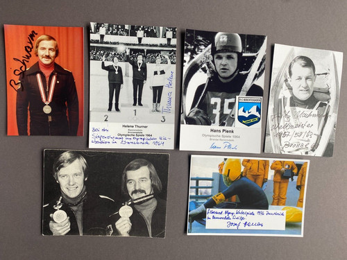 Konvolut rodeln signed olympia - signed,