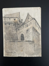 Zeichnung Kronach,  Oberstadt