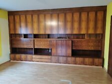 Mahagoni Schrankwand furniert