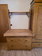 Vintage Wickelkommode mit Wickelauflage Wickeltisch Wickelregal mit Schubladen