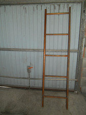 Vintage Holzleiter als Rankgerüst Handtuchhalter Schuhregal etc Leiter alt