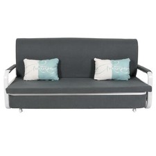 B-Ware Schlafsofa MCW-M83, Liegefläche, 190x185cm, Stoff/Textil dunkelgrau