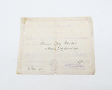 Vorläufiges Besitzzeugnis zum Eisernen Kreuz 2. Klasse 1918 - Ausweis - Urkunde