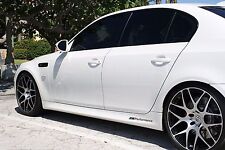 2x BMW M Performance seiten schweller Schwarz aufkleber sticker F10 F20 F30 E70 