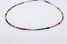 Wunderschöne Turmalin Kette Edelsteinkette facettiert Kugel Bunt Collier 45 cm