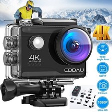 Action Cam 4K HD Unterwasserkamera WiFi Wasserdichte Kamera Helmkamera Camcorder