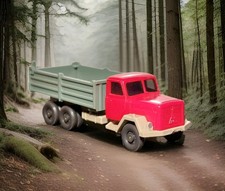 Wiking 424 Magirus Saturn Kipper 3-achsig m. Hochbord Umbau m. 673