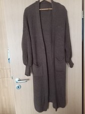 Brauner Strick Cardigan Uni