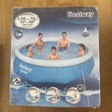 Bestway 57266 Fast Set Rund ohne Pumpe 305 x 76 cm Pool - Blau