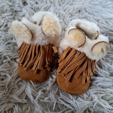 Baby UGG Fransen/Pelz Mokassin