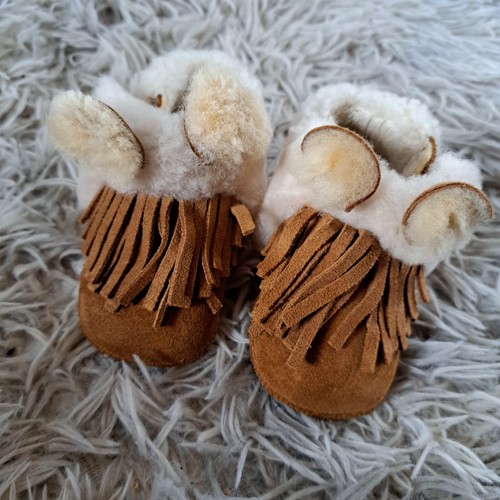 Baby ugg fransen pelz - baby, mokassin