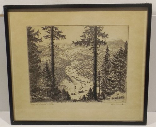 Radierung ferdinand dörr 1880 - radierung, dörr(1880