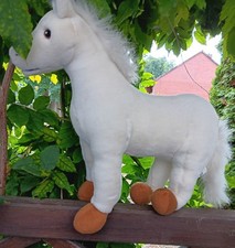 PLÜSCHPFERD"KLAPPA"VON IKEA CHREMWEISS CA 35 x 30 CM