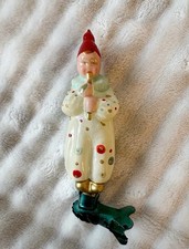 Vintage Glas Christbaumschmuck Weihnachten UdSSR Antik Clown Selten