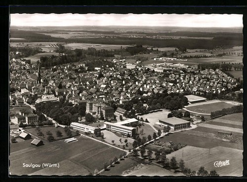 Saulgau württ ortsansicht - /württ.,,
