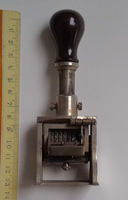 Vintage Stempel mit Zahlen