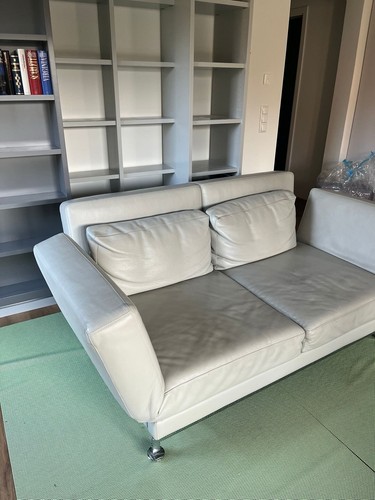 Brühl design lederschlafsofa - design,