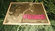 Kleines Plakat Schaukasten DEFA Kino DDR ,Nebelnacht,Rank,Hasse,Büttner