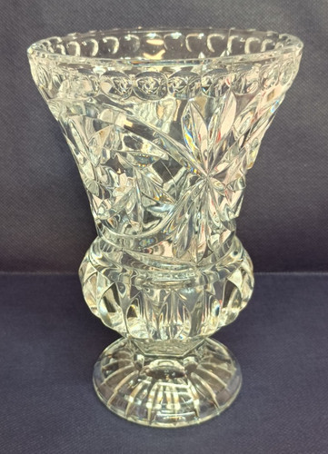 Vintage kristallglas vase - kristallglas,