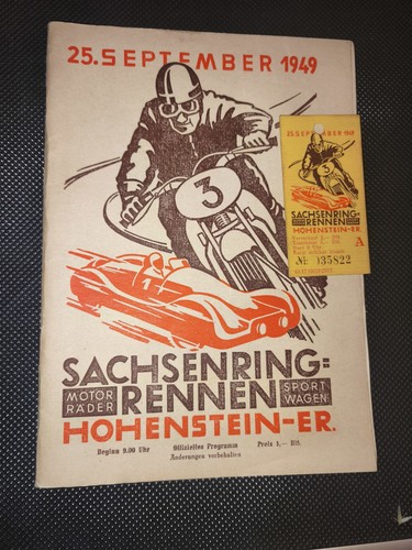 Sachsenring programm heft 1949 - sachsenring,