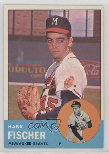 1963 topps high hank fischer - topps,