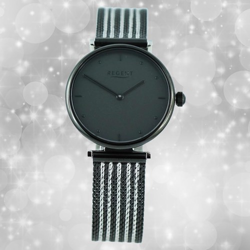 Armbanduhr metall schwarz - metall,