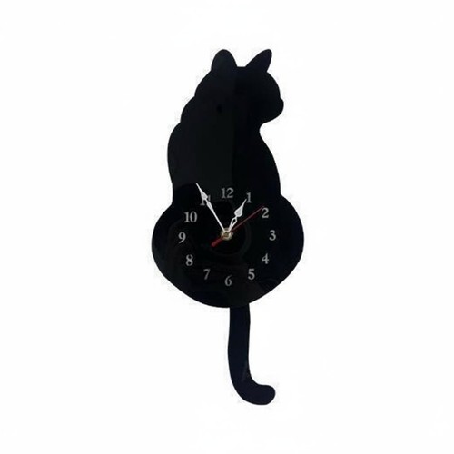 Wanduhr mit wackelndem schwanz - wanduhr,