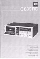 Dual Bedienungsanleitung für C 839 RC mehrsprachig Copy