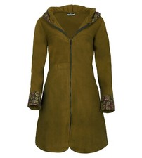 Damen Fleece Jacke Kurzmantel