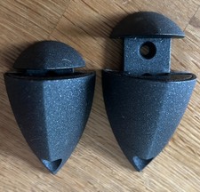 2x (1 Paar) Regalhalter Regalträger Klemmhalter Rahmenlos Metall Anthrazit