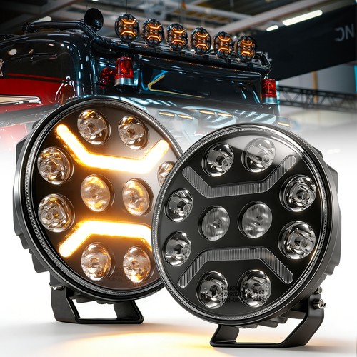Led scheinwerfer rund - 2x,